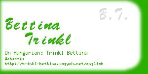 bettina trinkl business card